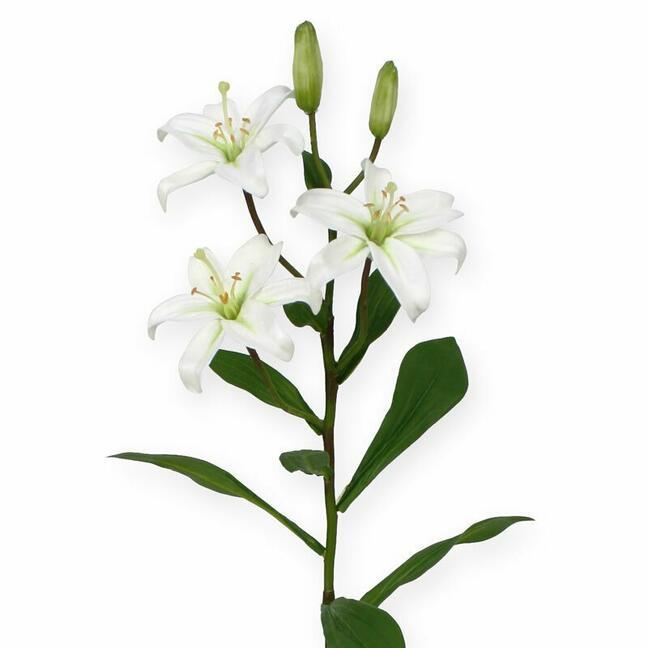 Umelá vetva Ľalia biela 50 cm