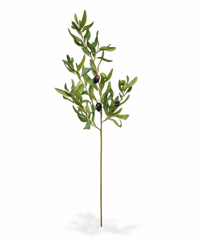Umelá vetva Olivovník s olivami 85 cm
