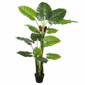 Artificial blooming tree Colocasia 140 cm