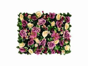 Artificial flower panel Rose and Hydrangea - 40x60 cm