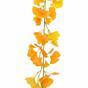 Umelá girlanda Ginko žlté 190 cm