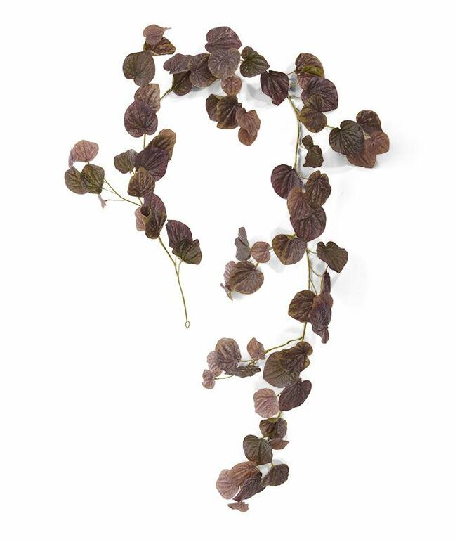 Umelá girlanda Peperomia burgundy 180 cm