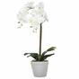 Umelá Orchidea biela 65 cm