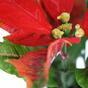 Umelá rastlina Vianočná ruža červená 25 cm