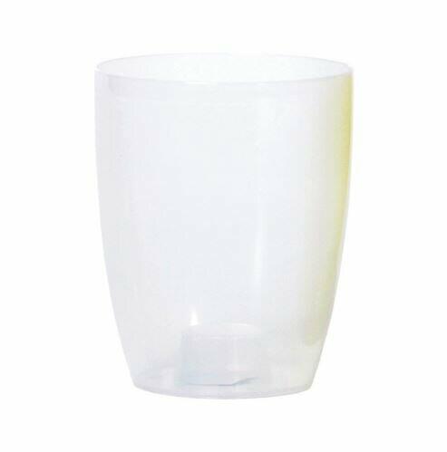 Květináč COUBI ORCHID vysoký bílý transp. mat. 16cm