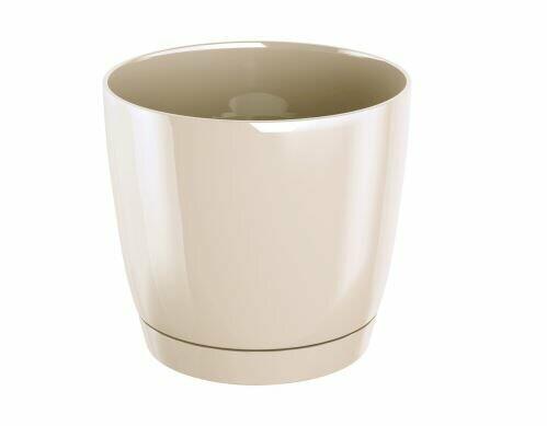 Flowerpot COUBI ROUND P with a bowl of cream 12cm