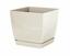 Flowerpot COUBI SQUARE P with a bowl of cream 10cm