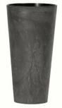 Květináč TUBUS SLIM EFFECT + vklad antracit 20 cm