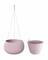 Květináč s vkladem a ocel. lankem SPLOFY BOWL WS mocca 37cm