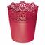 Flowerpot with lace LACE raspberry 16.0 cm