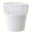 Flowerpot with lace TREE white 14.5 cm