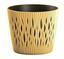 Květináč s vkladem SANDY ROUND hořčice 18,9 cm