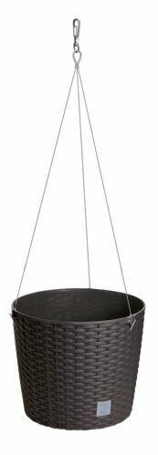 Květináč závěsný bez vkladu RATO ROUND WS umbra 25,6cm