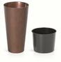 Květináč TUBUS SLIM CORTEN + vklad patinující ocel 25 cm