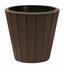 WOODE flowerpot + brown deposit 34.8 cm
