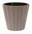 Květináč WOODE + vklad mocca 34,8 cm